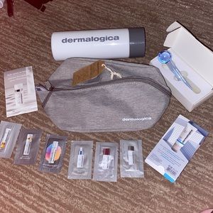 11pc Dermalogica Holiday Skincare Advent Ice Globe Bag Water Bottle Gift Set